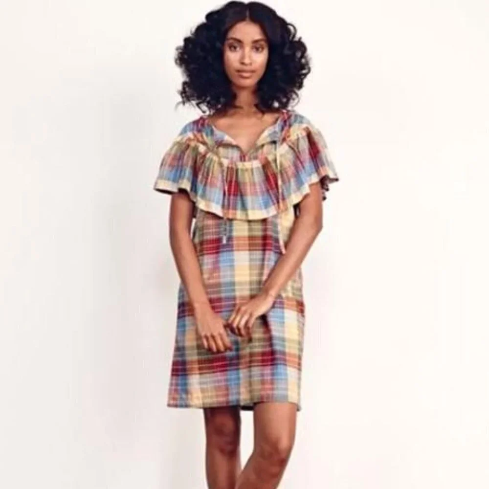 Ace & Jig Clifton Dress in Madras size M NWT